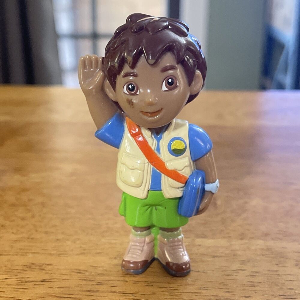 Go Diego Go Figure 3.5” PVC Mattel Nickelodeon Nick Jr. Vintage